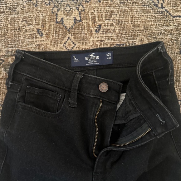 Hollister Black Flares Size 25/1L - Picture 3 of 6